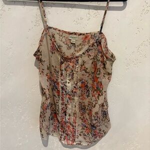 Dynamite Floral Camisole - Pink and Brown